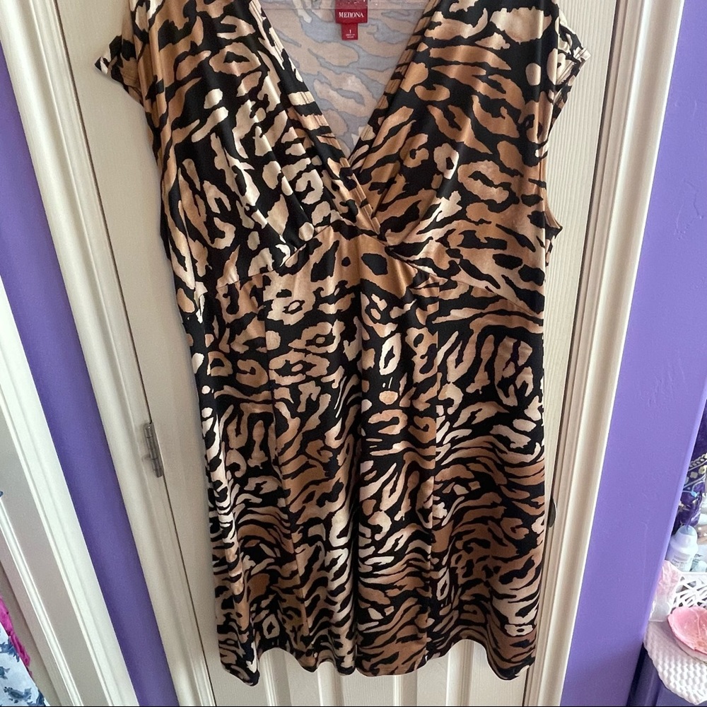 Elegant Animal Print Dress